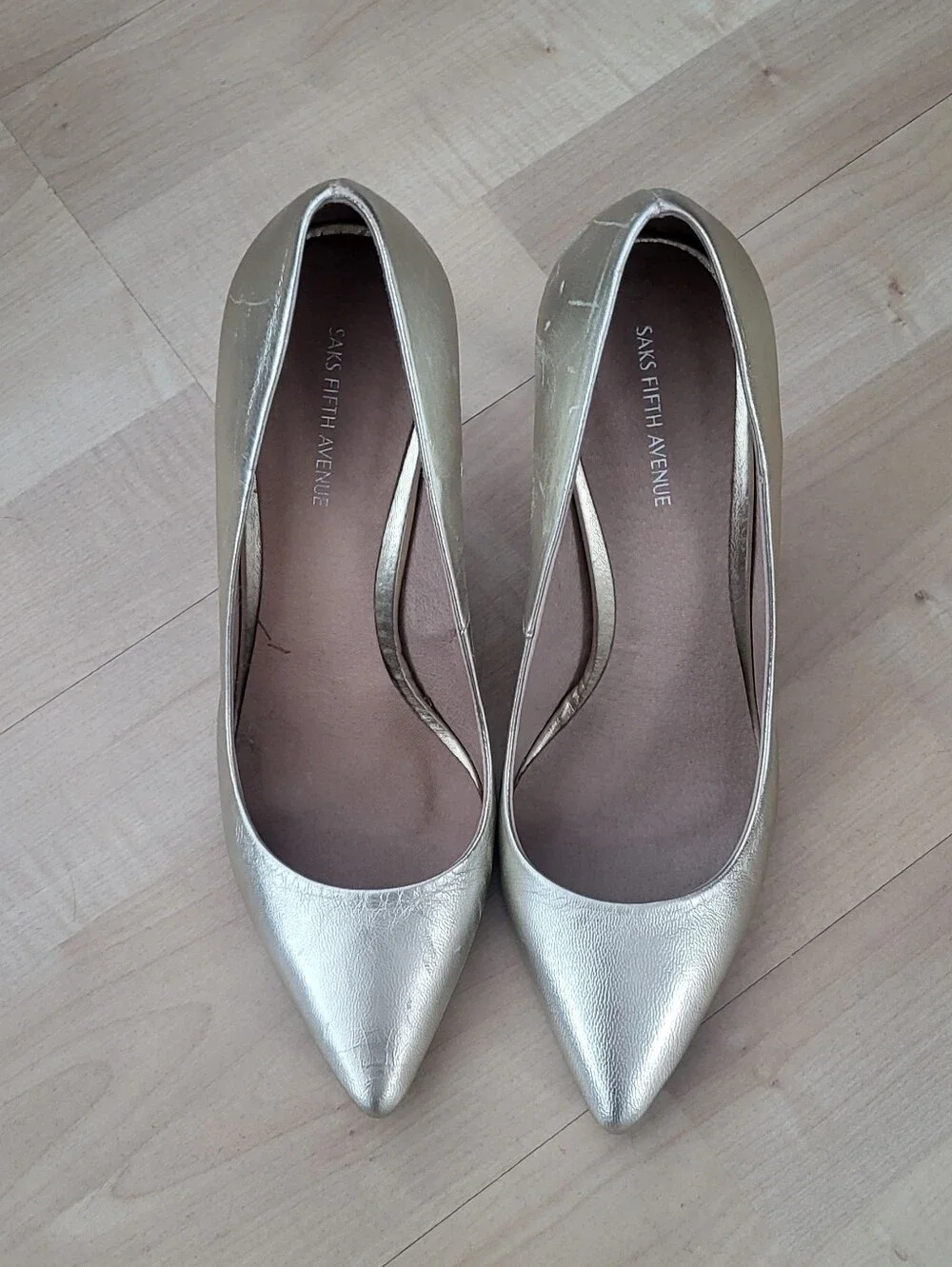 Saks Fifth Avenue elegant metallic